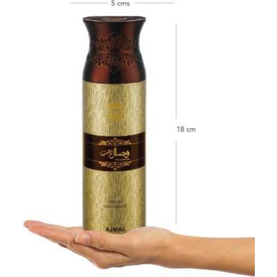 Ajmal 3 Wisal Dhahab For Men And 1 Distraction For Men & Women High Quality Deodorants Combo (Pack Of 4) 800 ml - Perfumes (Edt/Edp)