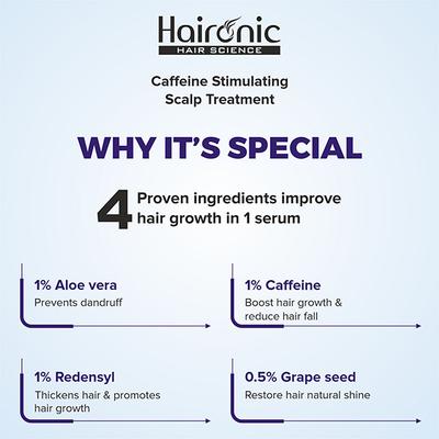 Haironic Caffeine Hair Loss Reduction Serum 100 ml - Hair Treatment