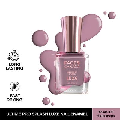 Faces Canada Ultime Pro Splash Luxe Nail Enamel - Heliotrope (L13) 12 ml - Nail Polish