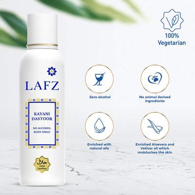 Lafz Kayani Dastoor No Alcohol Deodorant Spray - For Men 150 ml - Men Deodorants/Roll-Ons
