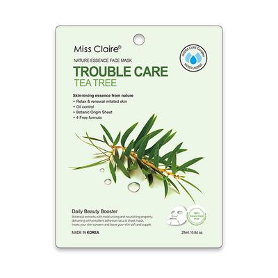 Miss Claire Nature Essence Face Mask Trouble Care- Tea Tree 25ml - Masks & Peels