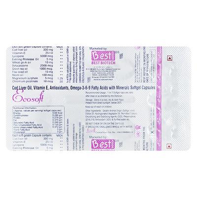 ECOSOFT Softgel Capsule 10's - Supplements-Sup