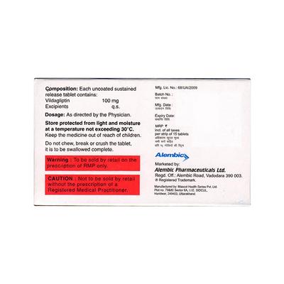 GLIPY OD 100 SR Tablet 15's - Diabetes-Ant