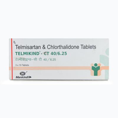 TELMIKIND CT 40/6.25mg Tablet 10's - Hypertension-Ang