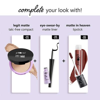 Plum Eye-Swear-By Kohl Kajal - Creamy Smooth Deep Black 0.35gm - Kajal & Kohls