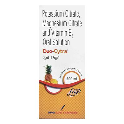 DUO CYTRA SUGAR FREE DELICIOUS PINEAPPLE FLAVOUR Oral Solution 200ml - Kidney Disease/Stones-Oth