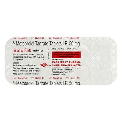 Belol 50mg Tablet 10'S - Hypertension-Bet