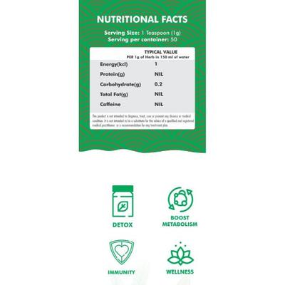 Innoveda Brahmi Pure Herb Whole tea leaves 50 gm - Teas