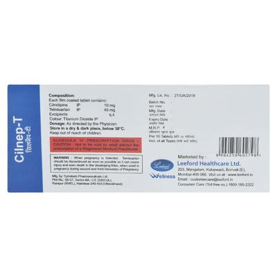CILNEP T Tablet 10's - Hypertension-Ana
