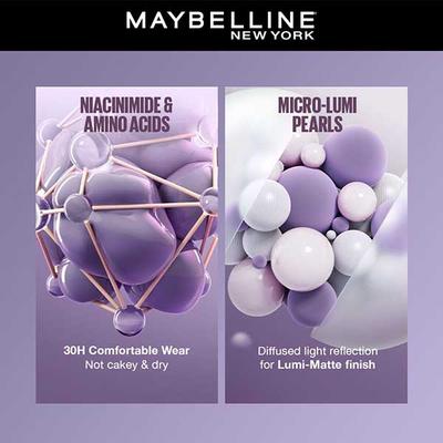 Maybelline New York Super Stay Lumi Matte Liquid Foundation, 30HR Long Lasting, 120 18 ml - Foundation