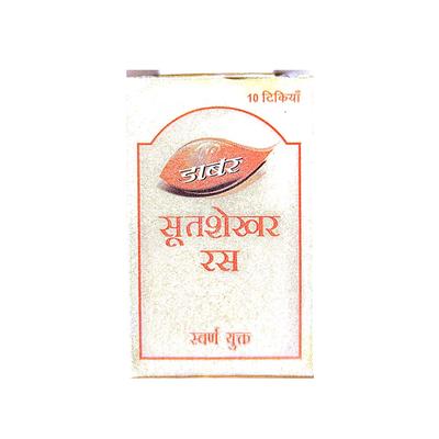 Dabur Sutshekar Ras with Gold Tablet 10's - Speciality Medicines