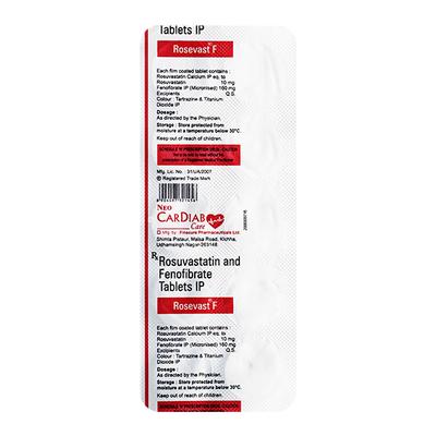 ROSEVAST F 10 Tablet 10's - Hypertension-Bet