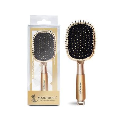 Majestique Detangling Paddle Brush, Refresh and Extend for All Hair Types - Golden 1's - Hair Brushes