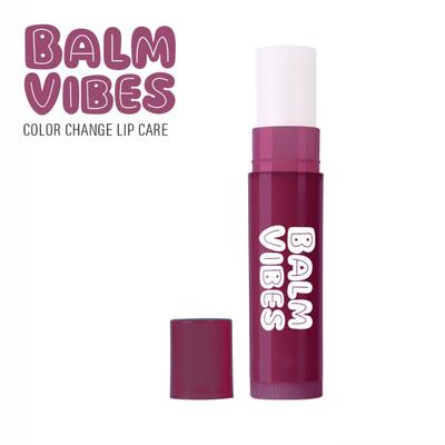 Matt Look Balm Vibes Color Change Lip Balm for Women infused with Fruit & Moroccan Oil, Plum Plush-01 3 gm - Lip Balms