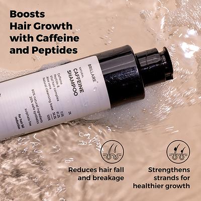 Brillare Caffiene Shampoo for Reducing Hair Loss And Breakage 200 ml - Shampoos