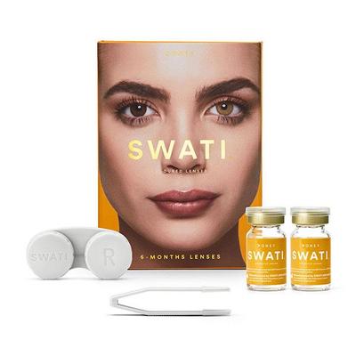 Swati Cosmetics Coloured Lenses Honey 6 Month Contact Lenses ( - 5) 1's - Eyecare Lenses