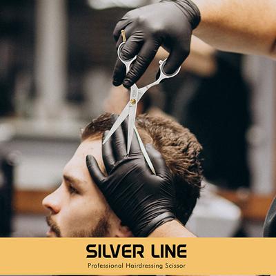Vega Professional Pro Style Satin 6' Silver Line Hairdressing Scissor (VPMSC-11) 1's - Grooming Kits
