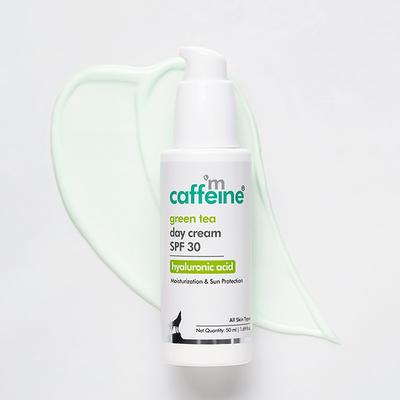 Mcaffeine Green Tea Day Cream Spf 30 With Hyaluronic Acid 50 ml - Face Sunscreen