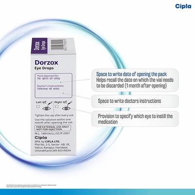 Dorzox Eye Drops 5ml - Glaucoma-Ant
