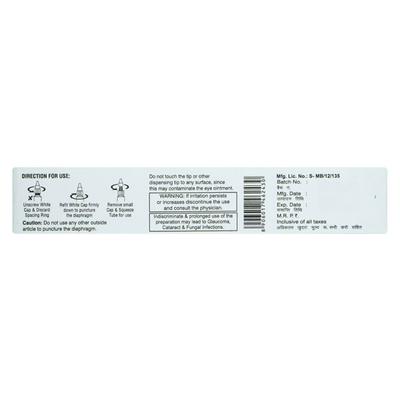 Cortison Optichlor Eye Ointment 3Gm - Eye Infections-Eaa