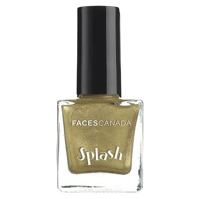 Faces Canada Splash Nail Enamel Gold Sparkle 121 8 Ml - Nail Polish