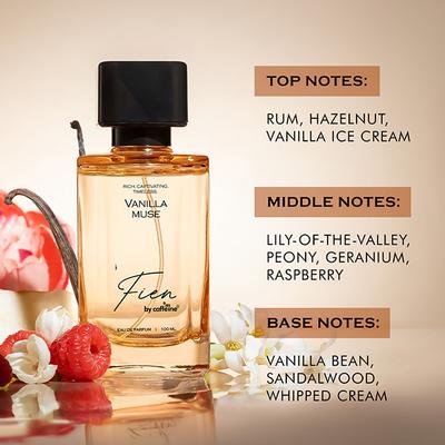 Mcaffeine Fien Vanilla Muse Perfume For Women- Sweet Vanilla EDP, 12 Hrs Long Lasting Scent 100 ml - Women Perfumes (Edt/Edp)