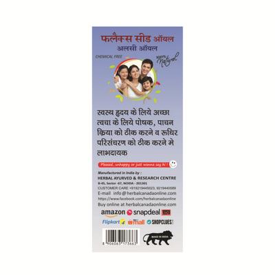 Herbal Canada Alsi Flax Seed Oil 100 ml - Hair Oils
