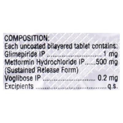 ZIGLIM MV 1 Tablet 10's - Diabetes-Ant