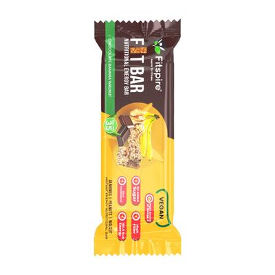 Fitspire Fit Nutrition Energy Bar Banana Chocolate 35 gm - Nutritional Bars