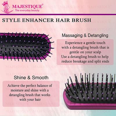 Majestique Purple Series Style Enhancer Hair Brush for Shaping and Defining 1's - Hair Brushes