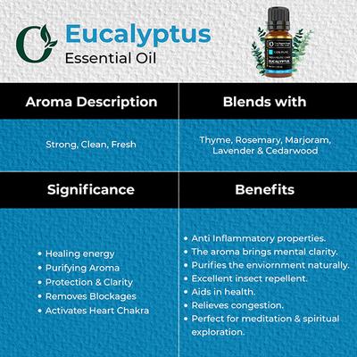 Organic Forest 100% VEGAN Eucalyptus Essential Oil 10 ml - Essential Oils