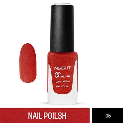 Insight Cosmetics 5 Toxic Free long lasting Nail Polish - Crystal shade 5 9 ml - Nail Polish