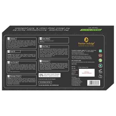 Passion Indulge PEARL BLACK 7 Star Facial Kit for Detox and Anti-Pollution - Facial Kits