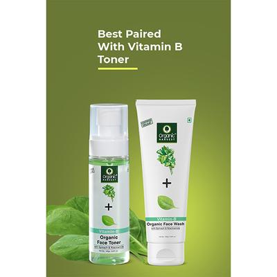 Organic Harvest Vitamin B Face Wash with Spinach & Niacinamide Skin 100gm - Face Wash & Cleansers