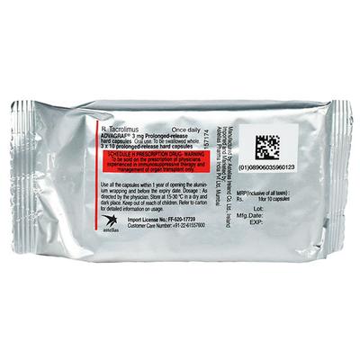 ADVAGRAF 3mg Capsule 10's - Auto Immune Disease-Imm