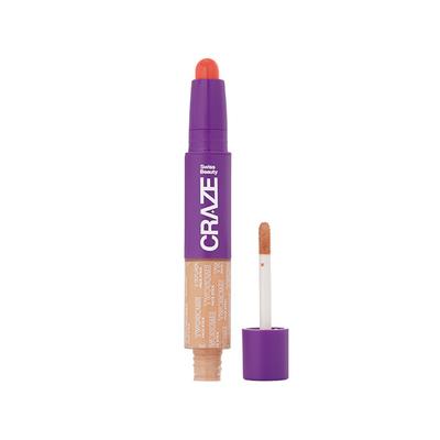 Swiss Beauty Craze Twosome Lightweight Face Stick, 2-In 1 Liquid Concealer and Creamy Blush 4 - Deep Pink 9.4 gm - Concealer