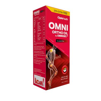 Omni Ortho Oil For Joint Pain (100ml + 20ml Free) 120 ml - Pain Relief Oil