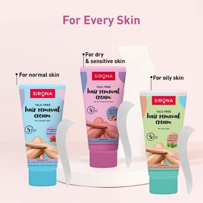 Sirona Talc-Free Hair Removal Cream for Normal Skin 100gm - Shaving & Hair Removal