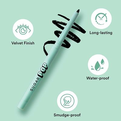 SUGAR POP Longwear Kajal - 01 Black 3 gm - Kajal & Kohls