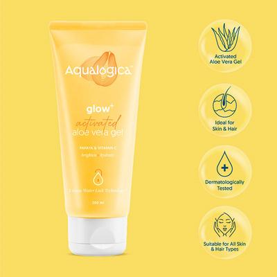 Aqualogica Glow Plus Activated Aloe Vera Gel 200 ml - Face Gels