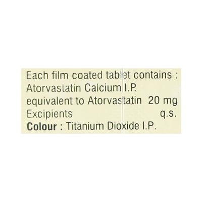 Atorin 20mg Tablet 10'S - High Cholesterol-Dys