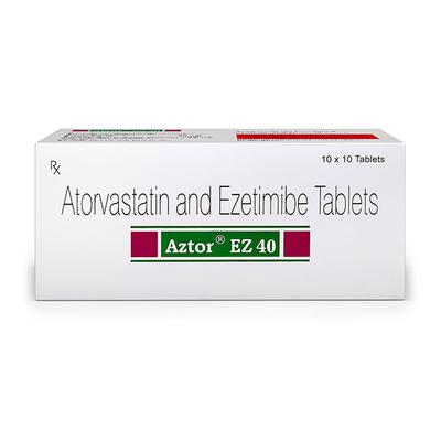 AZTOR EZ 40mg Tablet 10's - High Cholesterol-Dys
