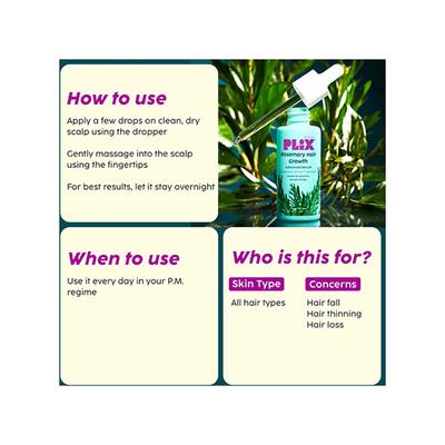 PLIX 3% Redensyl Hair Growth Serum with 4% AnaGain, 3% Baicapil, Stimulates Hair Growth, Increase Hair Density & Thickens Hair for Men & Women 50 ml - Hair Serums