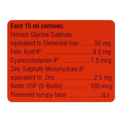 Hemfer delicious orange flavour Syrup 225ml - Iron Supplement/Anaemia-Vma