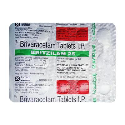 BRITZILAM 25 Tablet 15's - Epilepsy/Convulsion-Ant