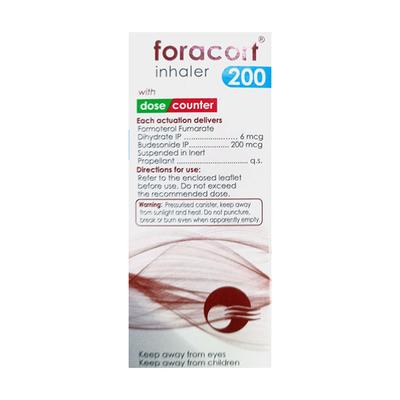 FORACORT 200 WITH DOSE COUNTER Inhaler 180md - Asthma/COPD-Ast