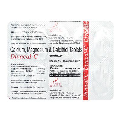 DIVACAL C Tablet 10's - Supplements-Cal