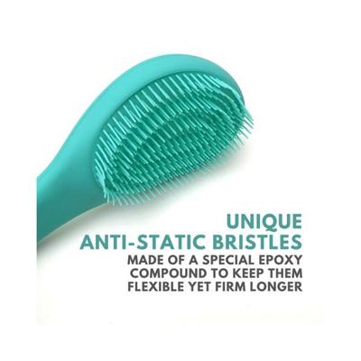 Alan Truman Dt03 Detangling Brush Green 1's - Hair Brushes