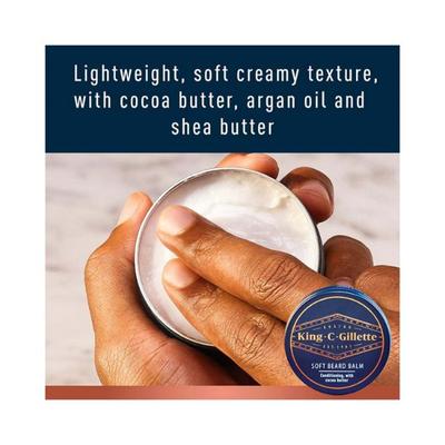 GilletteKing C. Gillette Men's Soft Beard Balm 100 ml - Beard Balm