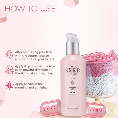 The Face Shop Chia Seed Advanced Vit B12 Hydro Lotion 145ml - Lotions & Creams